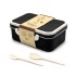 Ланчбокс (контейнер для еды) Inar из пшеничного волокна, черный