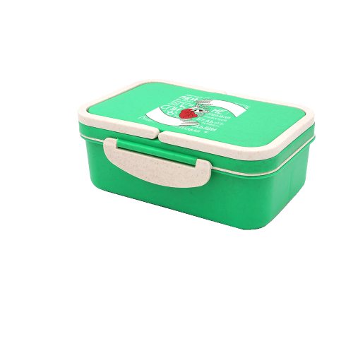 Ланчбокс (контейнер для еды) Inar из пшеничного волокна, зелёный
