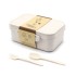 Ланчбокс (контейнер для еды) Inar из пшеничного волокна, бежевый