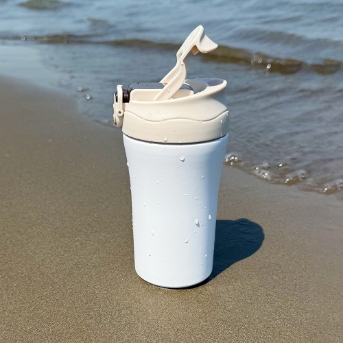 Термокружка с двойными стенками Molly, бежевая