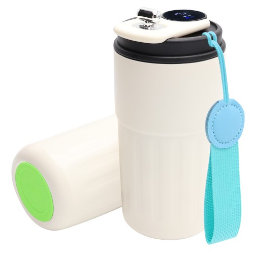 Термокружка Ashly To Go, белая/бирюзовая/светло-зелёная