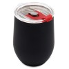 Термокружка с двойной стенкой SOFTO To Go софт-тач, черная/красная Термокружка с двойной стенкой SOFTO To Go софт-тач, черная/красная