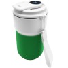 Термокружка вакуумная герметичная с дисплеем Clive To Go, белый/зелёный