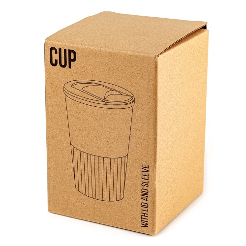 Термостакан пластиковый Wavy с манжетой, синий