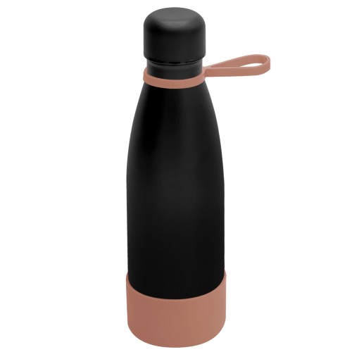 Термобутылка герметичная вакуумная Olivia To Go, чёрный/мокко