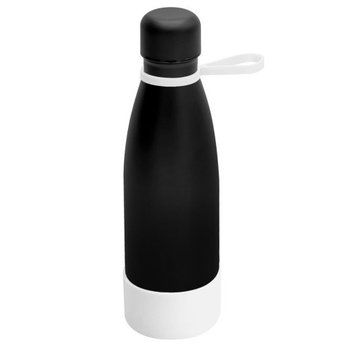 Термобутылка герметичная вакуумная Olivia To Go, чёрный/белый
