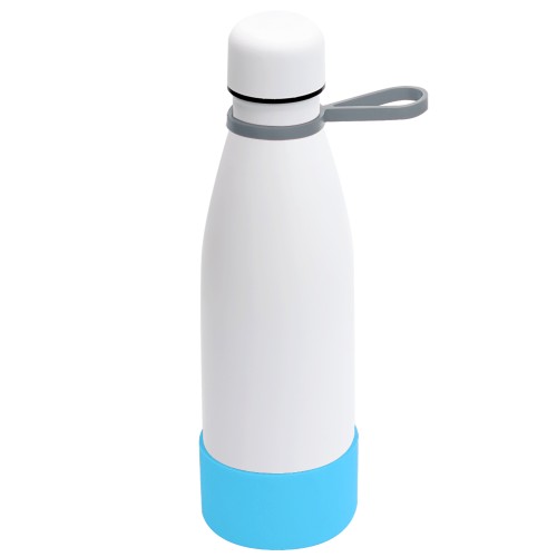 Термобутылка герметичная вакуумная Olivia To Go, белый/серый/бирюзовый