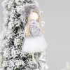 Новогоднее украшение рождественский ангел Бэгис, серый