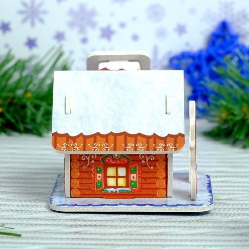 Конструктор фигурки"Дом деда мороза" 3Д   3564567