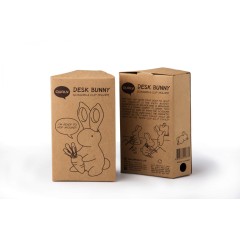 Ножницы и магнит со скрепками Bunny, чёрные