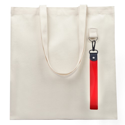 Сумка для покупок LUMISSA 325 г/м² с ремувкой, натуральный/красный