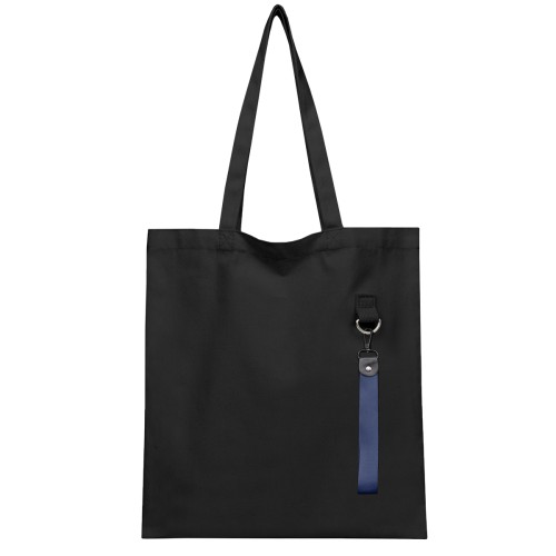 Сумка для покупок LUMISSA 325 г/м² с ремувкой, чёрный/тёмно-синий