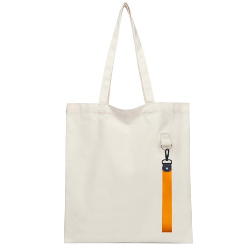 Сумка для покупок LUMISSA 325 г/м² с ремувкой, натуральный/оранжевый