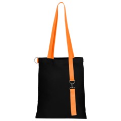 Сумка для покупок Black GLOW 325 г/м² с ремувкой, оранжевая/оранжевая