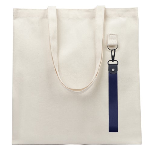 Сумка для покупок LUMISSA 325 г/м² с ремувкой, натуральный/тёмно-синий