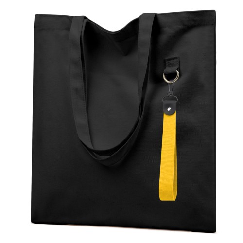 Сумка для покупок LUMISSA 325 г/м² с ремувкой, чёрный/жёлтый