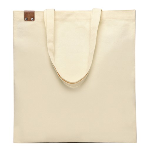 Сумка для покупок IVORY 325 г/м² с PU нашивкой, коричневый