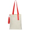 Сумка для покупок White GLOW 325 г/м² с ремувкой, красная/красная