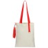 Сумка для покупок White GLOW 325 г/м² с ремувкой, красная/красная