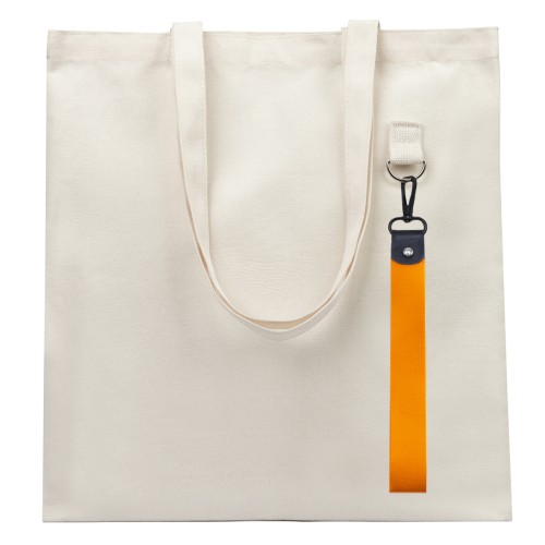 Сумка для покупок LUMISSA 325 г/м² с ремувкой, натуральный/оранжевый