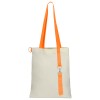 Сумка для покупок White GLOW 325 г/м² с ремувкой, оранжевая/оранжевая