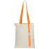 Сумка для покупок White GLOW 325 г/м² с ремувкой, оранжевая/оранжевая