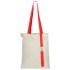 Сумка для покупок White GLOW 325 г/м² с ремувкой, красная/красная