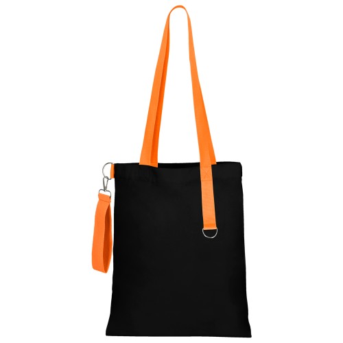 Сумка для покупок Black GLOW 325 г/м² с ремувкой, оранжевая/оранжевая