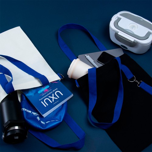 Сумка для покупок Black GLOW 325 г/м² с ремувкой, красная/красная