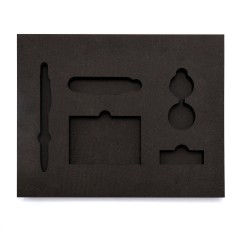 Ложемент ЭВАлюция-1 под заказ 3 слоя (5мм+10мм+10мм), чёрный