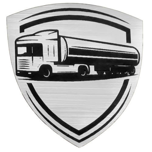 Шильд-наклейка транспорт, серебро