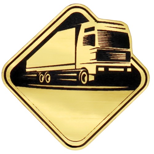 Шильд-наклейка фура, золото