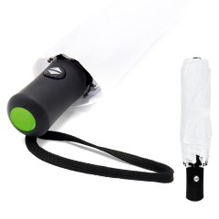 Автоматический противоштормовой зонт Vortex To Go, белый/салатовый