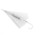 Зонт-трость Klar с прозрачным куполом, белый