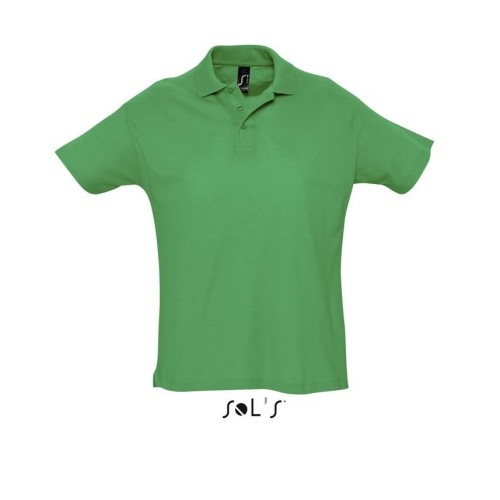 Поло SUMMER II, 100% хлопок, 170 грамм., Зелёный, SP444162116