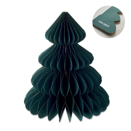 Paper Xmas tree decoration, зеленый, CX1578