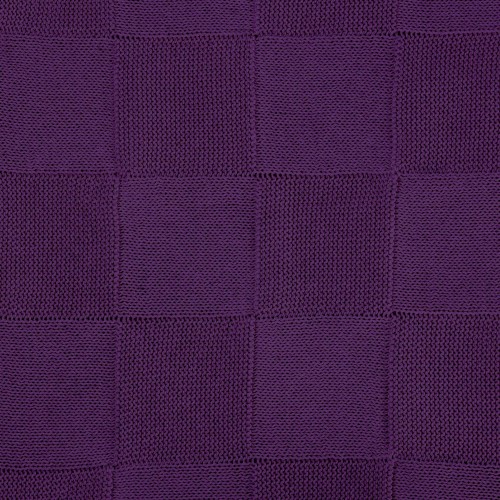 Плед Селла (Cella) вязаный, фиолетовый (без подарочной коробки)