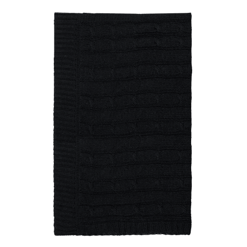 Плед Фадо (Fado) вязаный, темно-синий (без подарочной коробки)