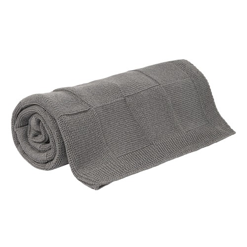 Плед Селла (Cella) вязаный, серый (без подарочной коробки)