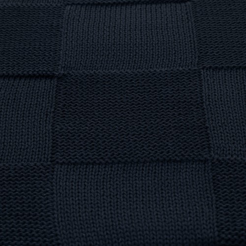 Плед Cella вязаный, синий (без подарочной коробки)