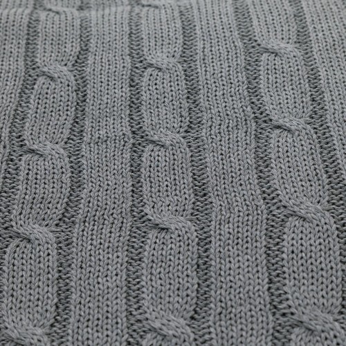 Плед Фадо (Fado) вязаный, серый (без подарочной коробки)