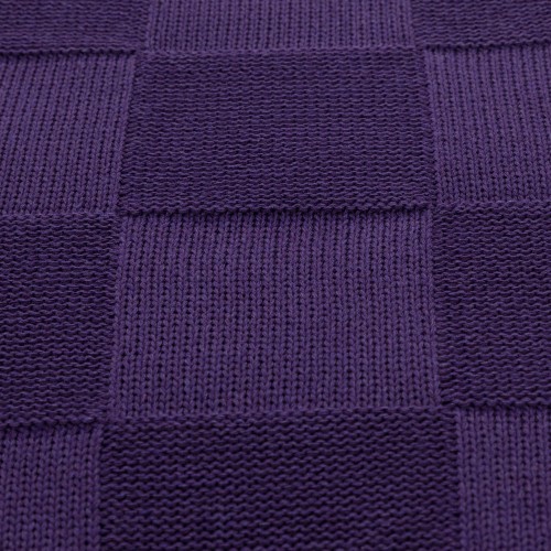 Плед Селла (Cella) вязаный, фиолетовый (без подарочной коробки)