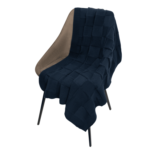 Плед Селла Софт (Cella Soft) вязаный, 160*90 см, синий