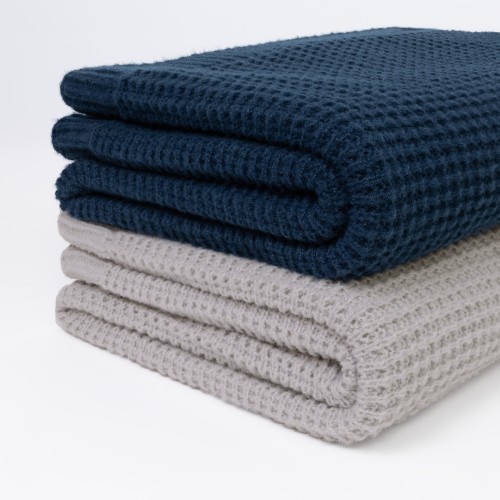 Плед Мальта Софт (Malta Soft) вязаный, 160*90 см, синий