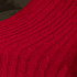 Плед Фадо (Fado) вязаный, красный (без подарочной коробки)