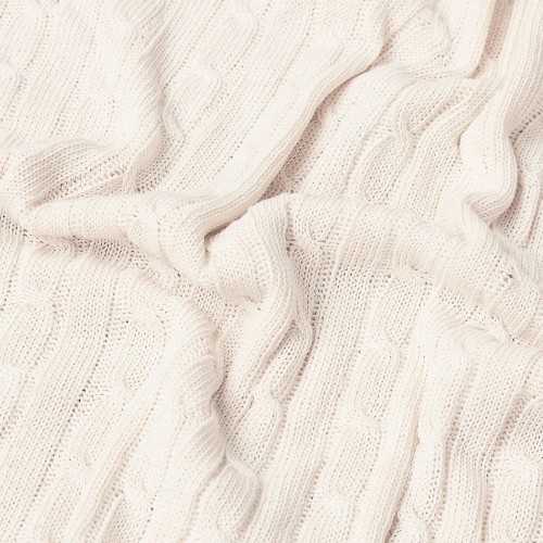 Плед Фадо (Fado) вязаный, бежевый (без подарочной коробки)