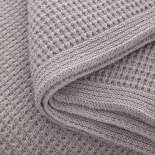 Плед Мальта Софт (Malta Soft) вязаный, 160*90 см, серый