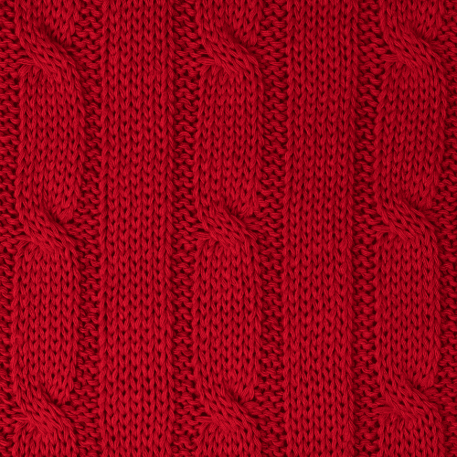 Плед Фадо (Fado) вязаный, красный (без подарочной коробки)