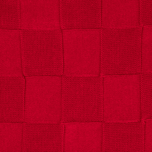 Плед Селла (Cella) вязаный, красный (без подарочной коробки)