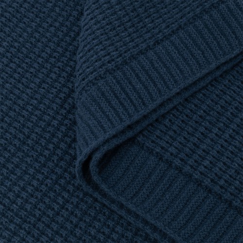 Плед Мальта Софт (Malta Soft) вязаный, 160*90 см, синий